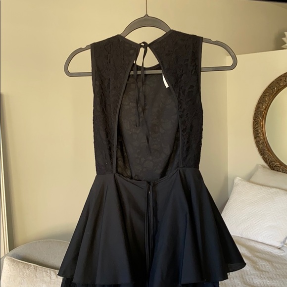 Black Mini Dress with lace & ruffles! - Picture 4 of 5